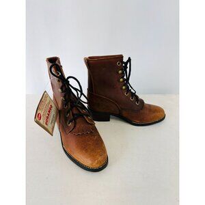 NWT Durango Oiled Leather Packer Western Boots Big Kid Sz 1D